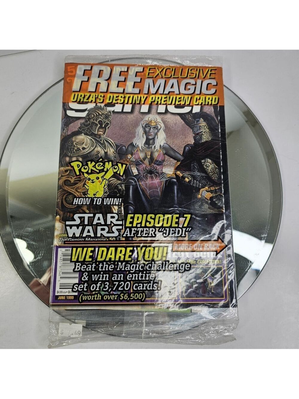 InQuest Gamer Magazine #50 June 1999 with 2 Cards Pokemon Magic Gathering SEALED